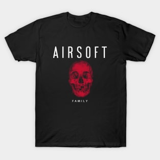 Airsoft Family - Red Skull T-Shirt